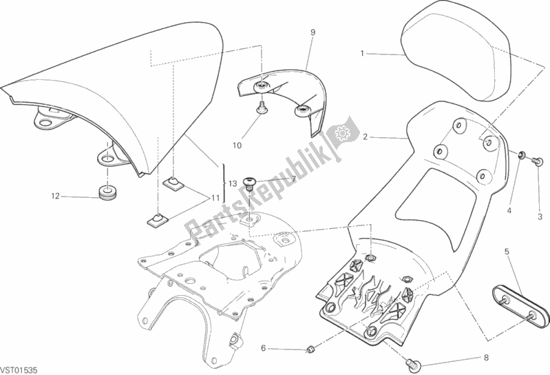 All parts for the Accessories of the Ducati Diavel Xdiavel Thailand 1260 2016